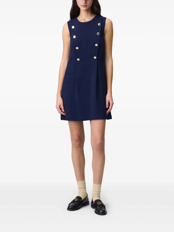 Claudie Pierlot 百褶細節洋裝（海軍藍） - Image 2