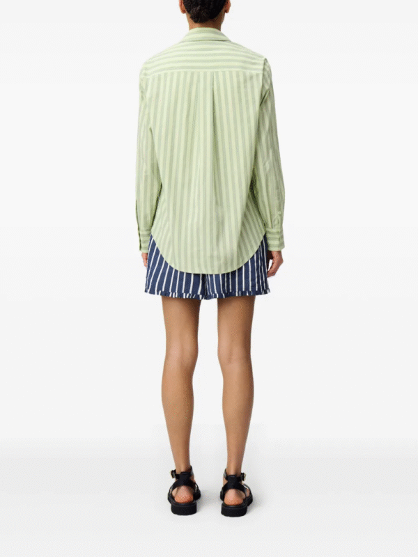 Claudie Pierlot 雙排釦短袖針織上衣（淺綠色） - Image 4